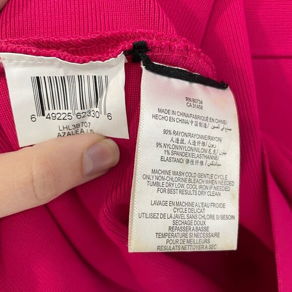 BGBGMaxAzria Azalea Hot Pink Bodycon Bandage Skirt Women’s Size S - Picture 4 of 6